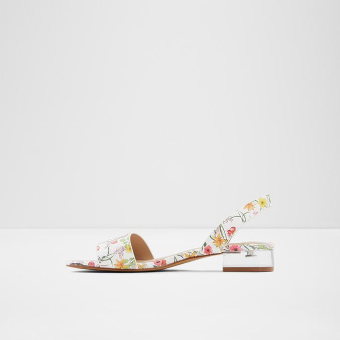 Candice Women's White Flat Sandals image number 3
