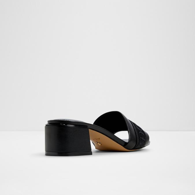 Elbenaldar-In Women's Black Block Heel Sandals image number 2