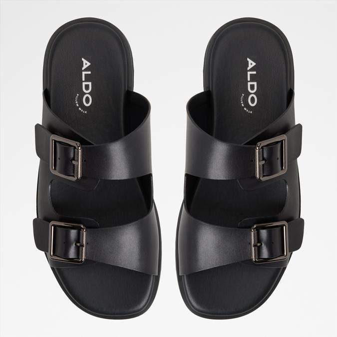 Kyroa-In Men's Black Double Band Sandals