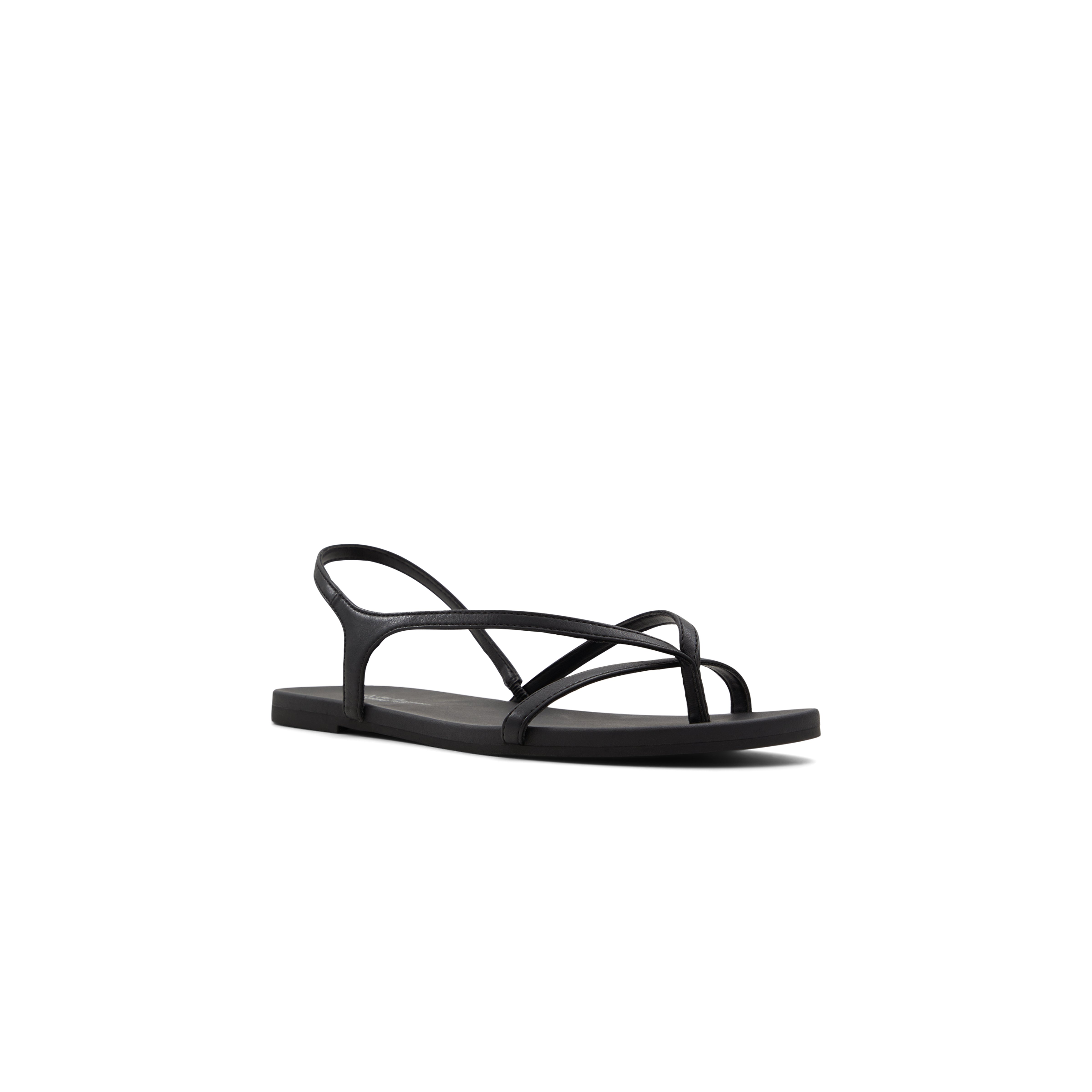 Montebello Women's Black Flat Sandals image number 4