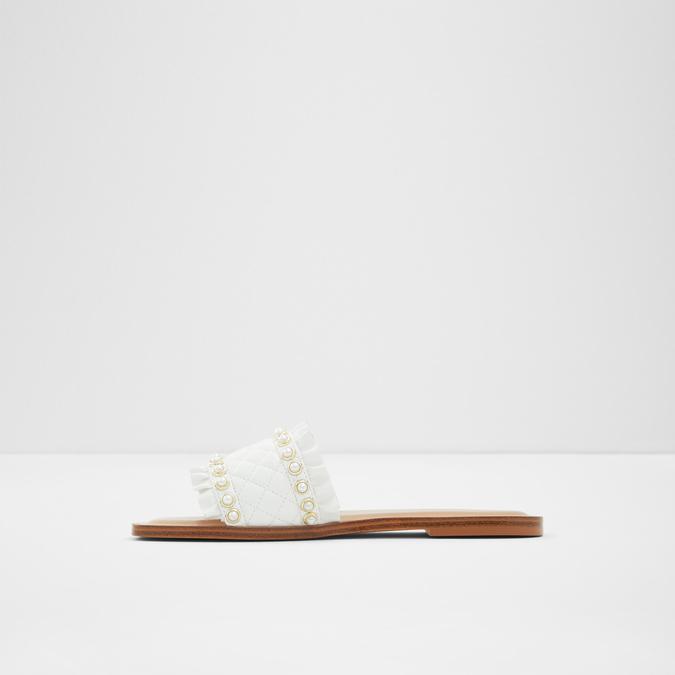White woven flat hot sale sandals