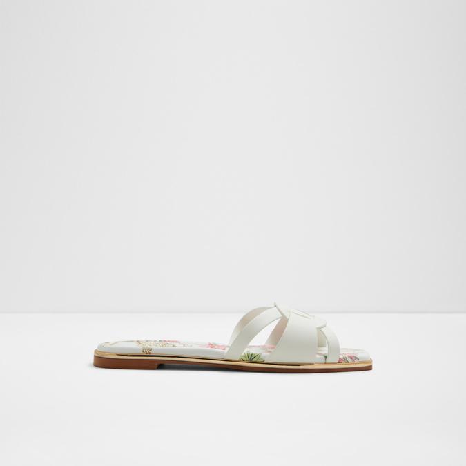 Cadialdan Women's White Flat Sandals image number 0