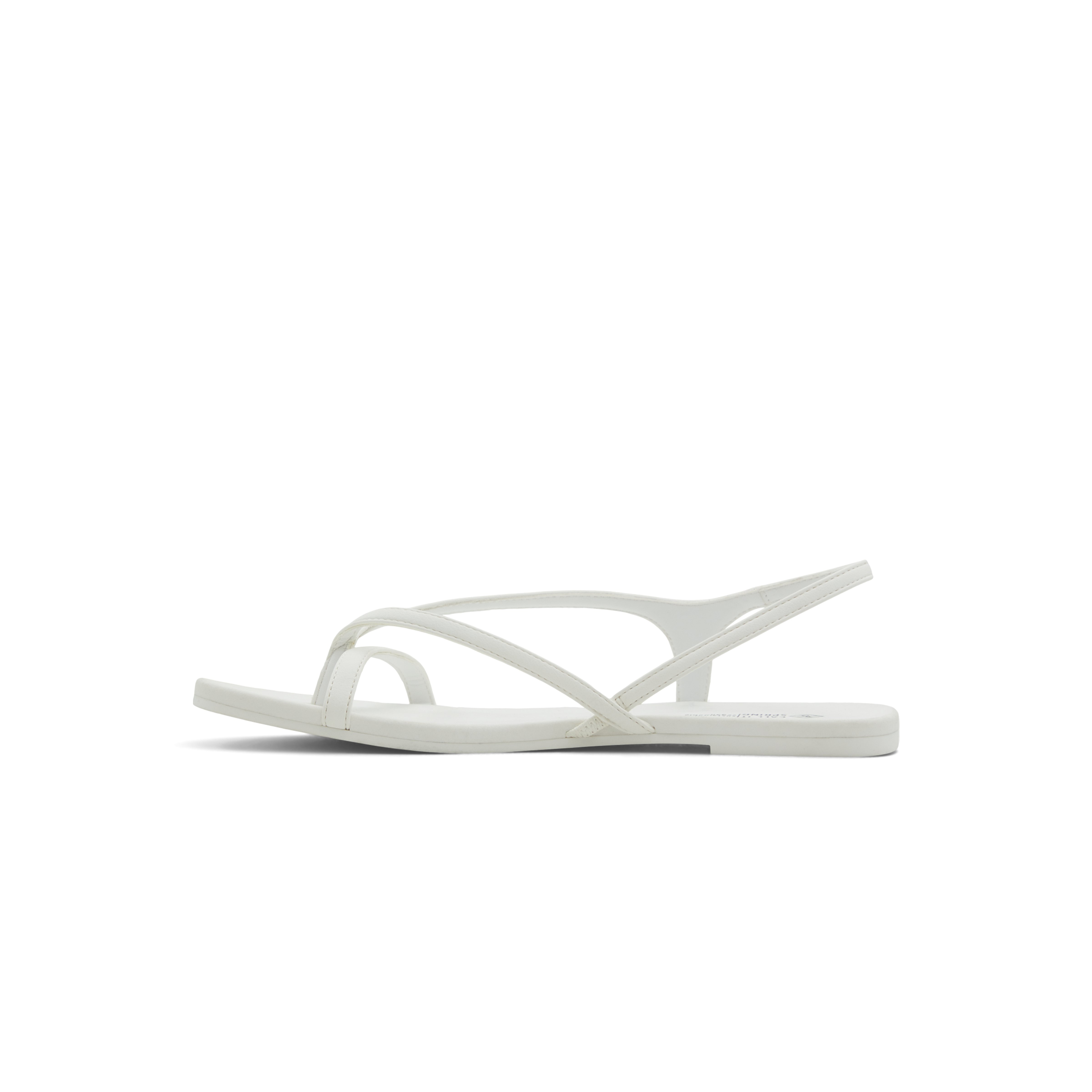 Montebello Women's White Flat Sandals image number 3