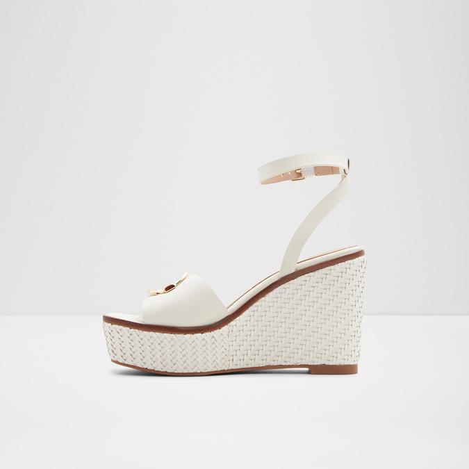 Carrabriria Women's White Wedges image number 3