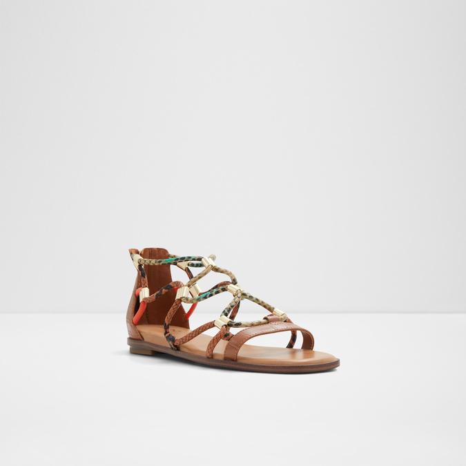 Occerana-In Women's Brown Flat Sandals image number 4
