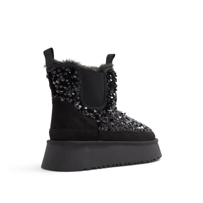 Letstayin Women's Black Ankle Boots image number 2