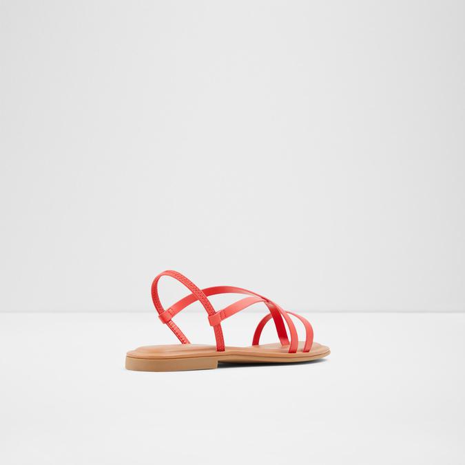 Broasa Women's Red Flat Sandals image number 1