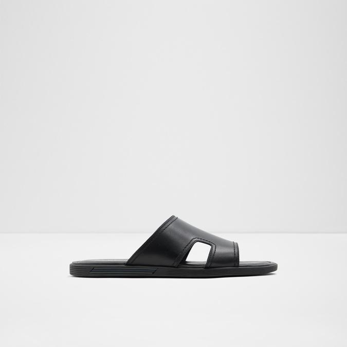 Sevoewien Men's Black Single Strap Sandals image number 0