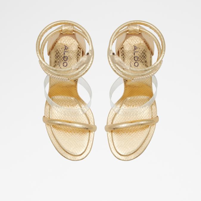Minerva Women's Gold Dress Sandals image number 1