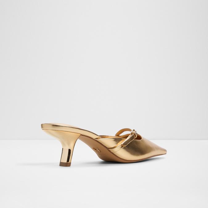 Goldenhaze-In Women's Gold Pumps image number 3