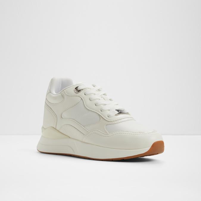 Pellexa-In Women's White Sneaker Wedges image number 4
