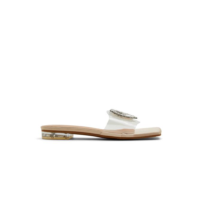Transparent sandals flat 2025
