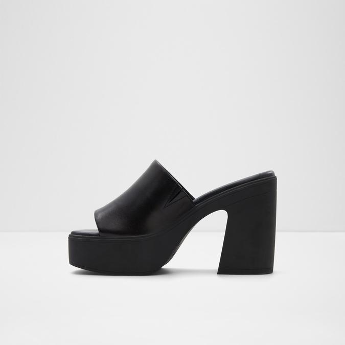 Maysee Women's Black Block Heel Sandals image number 3