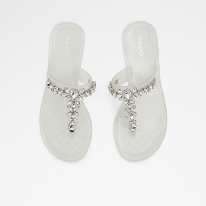 Legaemas Women's White Flat Sandals image number 1