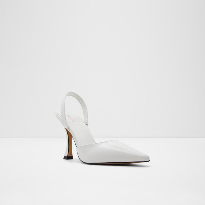 Zuella Women's White Pumps image number 4