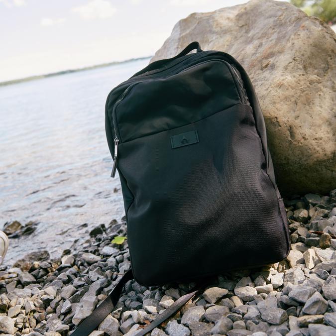 Reza Men's Black Backpack image number 1