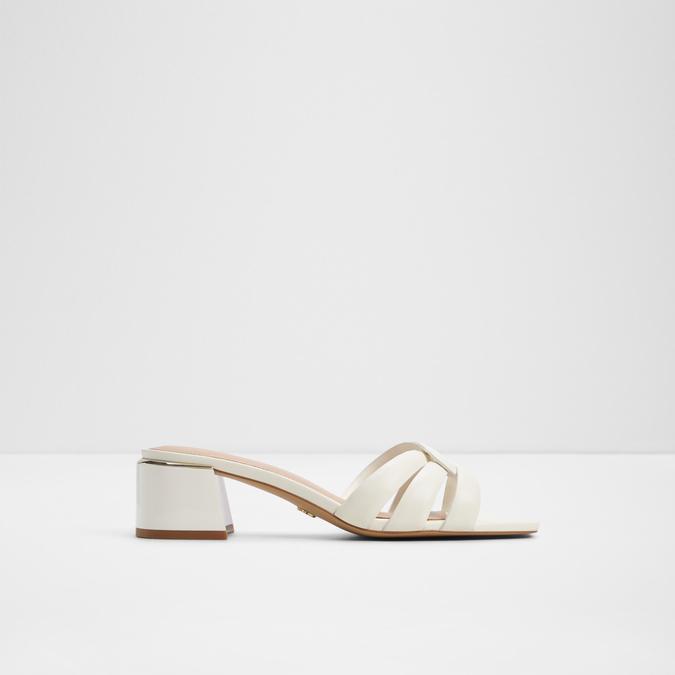 Hanne-In Women's White Block Heel Sandals