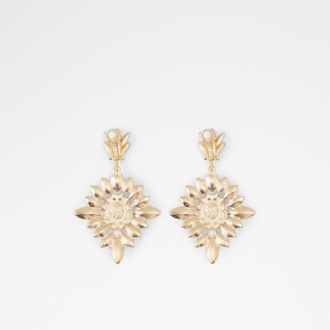 Snowjewel Women's Black On Gold Pierced Earring