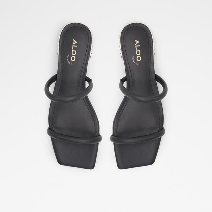 Peona Women's Black Flat Sandals