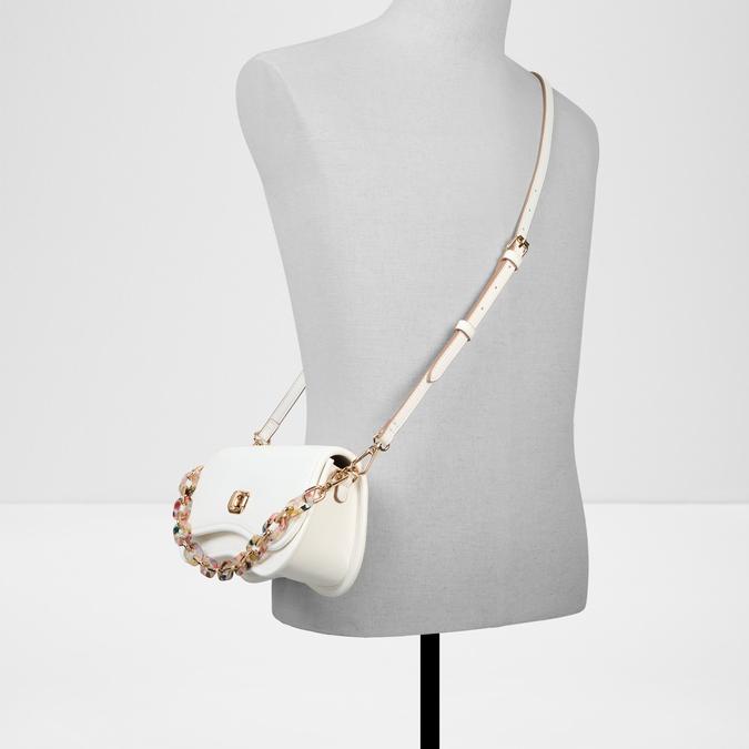 Clapperton Women's White Shoulder Bag image number 3