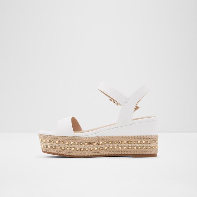 Mauma Women's White Wedges image number 3