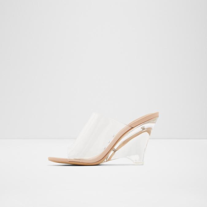 Clear Women's Clear Block Heel Sandal image number 2