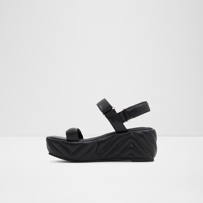 Eroellan Women's Black Wedges image number 3