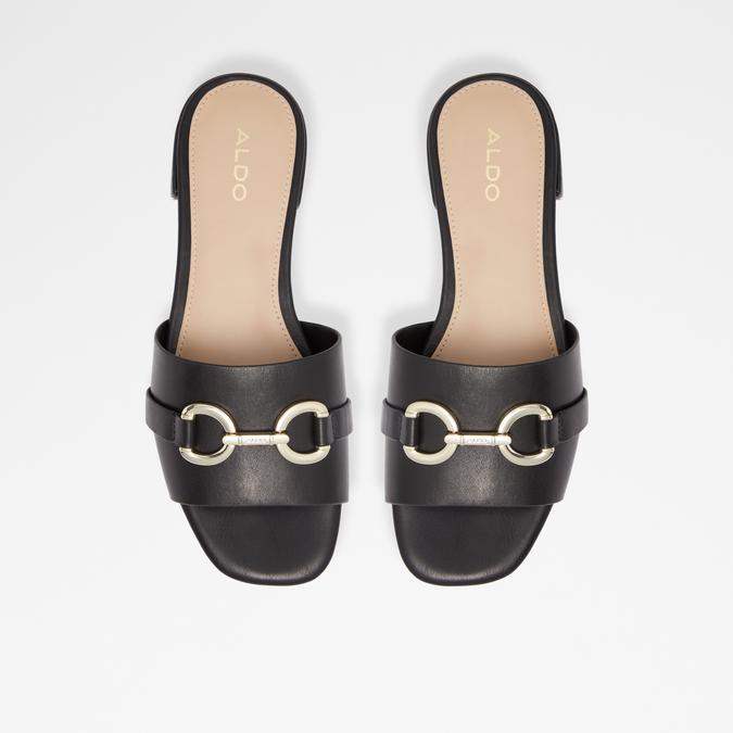Sevyflex Women's Black Flat Sandals