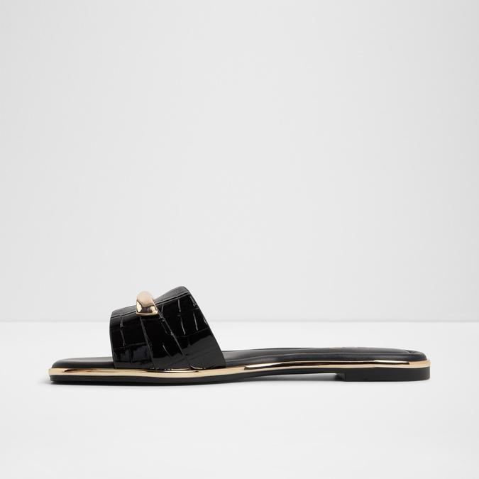 Darlina-In Women's Black Flat Sandals image number 3