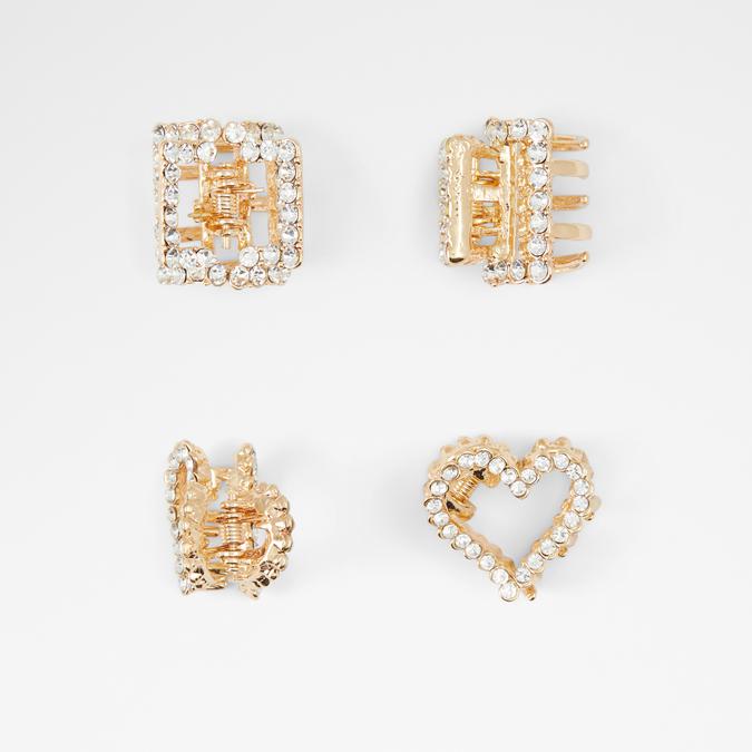 Careria Women's Clear On Gold Hair Clip
