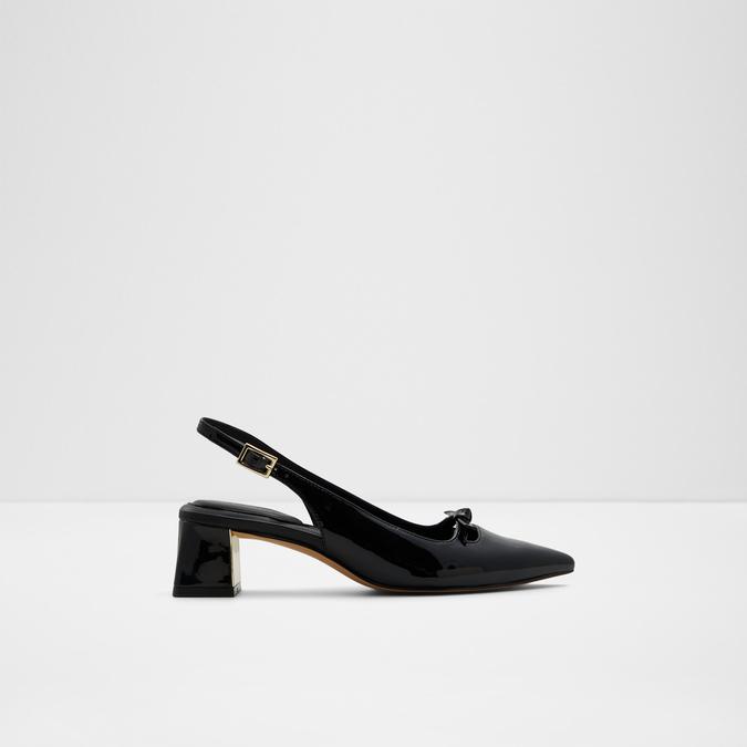 Janiett Women's Black Block Heel Shoes