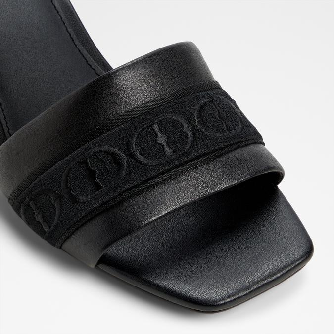 Elbenaldar-In Women's Black Block Heel Sandals image number 5