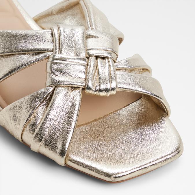 Henrielle-Inn Women's Gold Flat Sandals image number 5