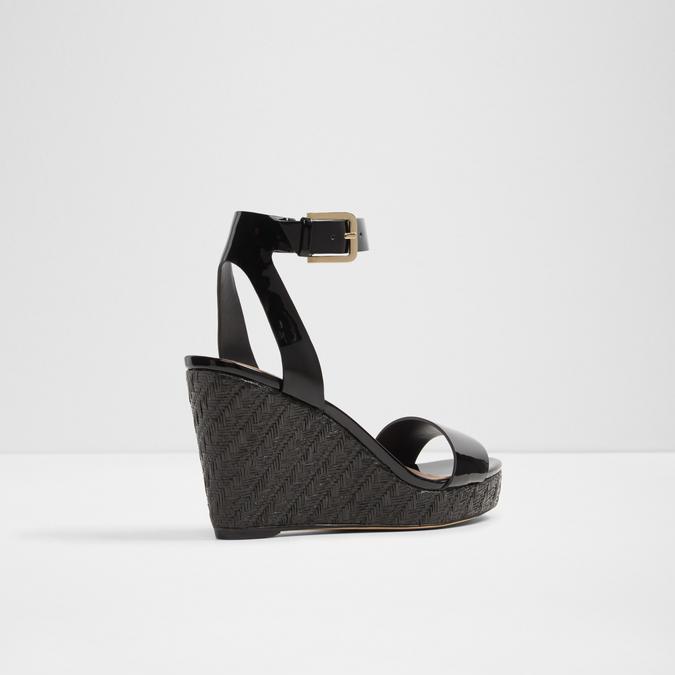 Unaliviel Women's Black Wedges image number 2