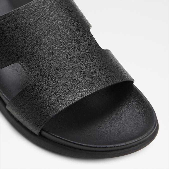 MONDI-INN Black Men Single Strap Sandals image number 4
