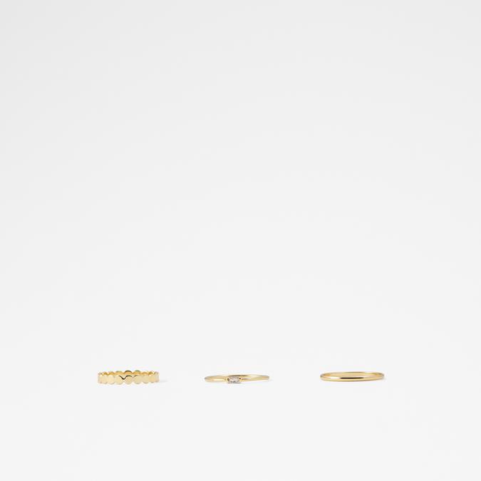 Talalarel Women's Clear On Gold Rings