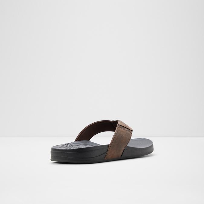 STEFFENA Brown Men Thong Sandals