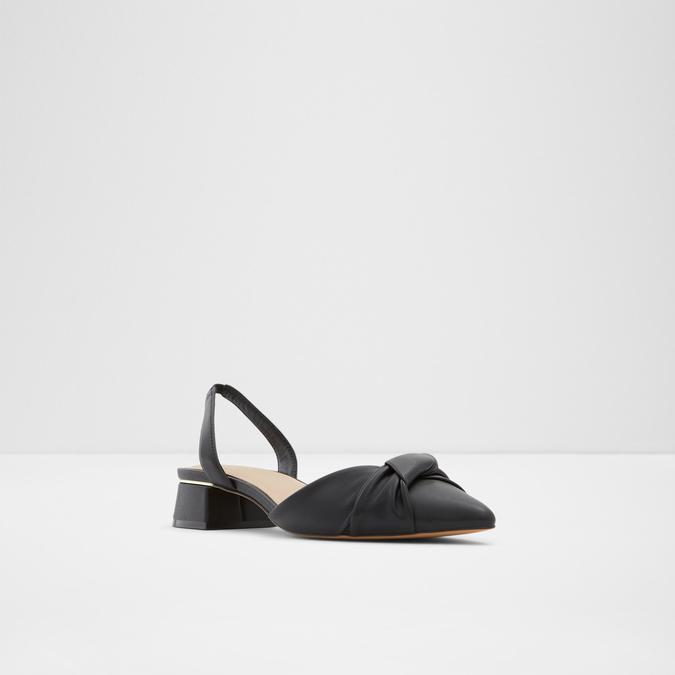 Breidda Women's Black Block Heel Shoes image number 3