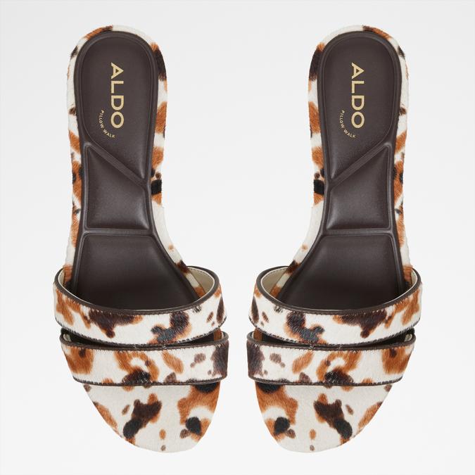 SCARLETTA-IN White/Black Women Block Heel Sandals image number 5