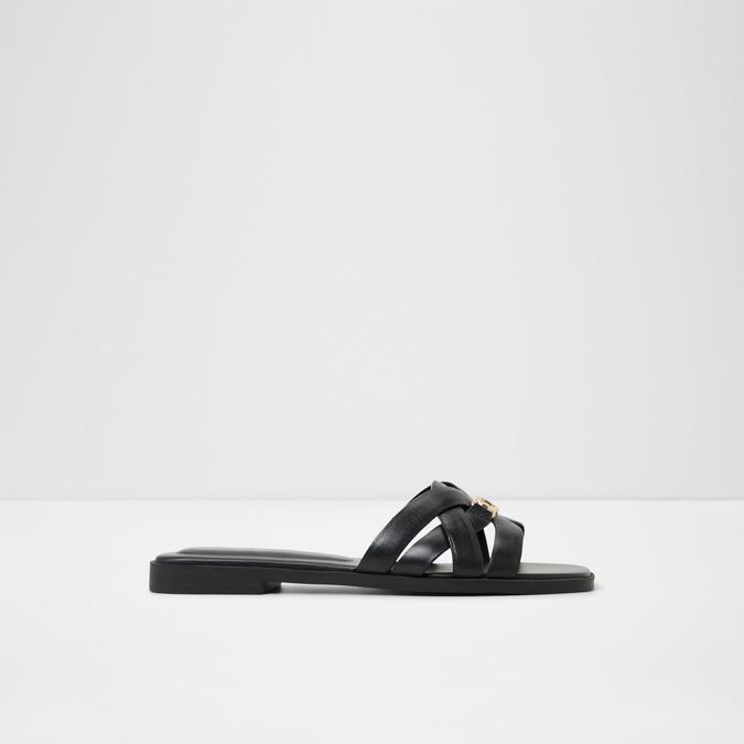 Jennaleriel -In Women's Black Flat Sandals