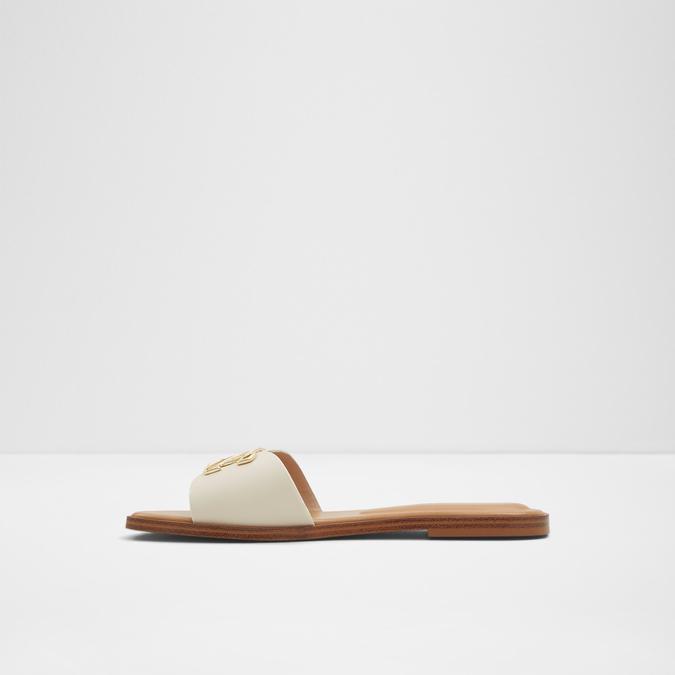 Damiana Women's White Flat Sandals image number 3