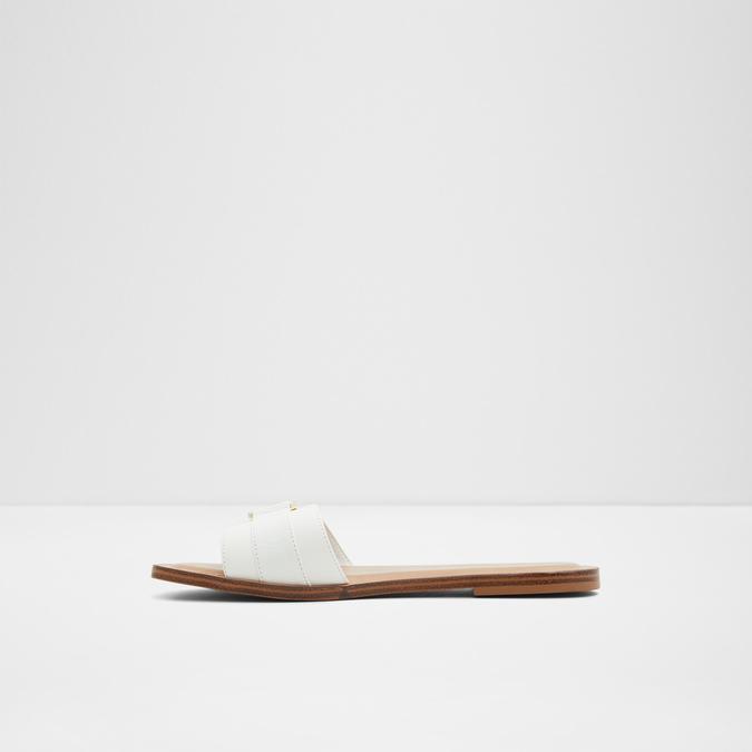 Magda Women's White Flat Sandals image number 3