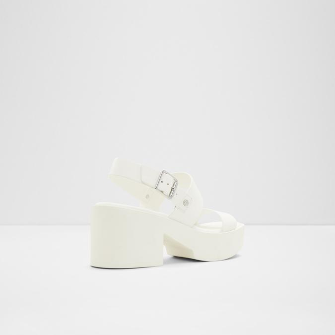 Laurine Women's White Block Heel image number 2