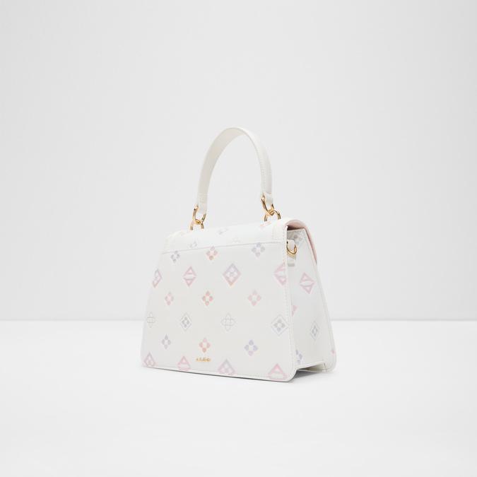 MIRREILEA White/Print Women Top Handle