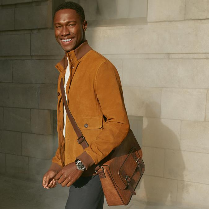 Gludia Men's Cognac Messenger image number 1