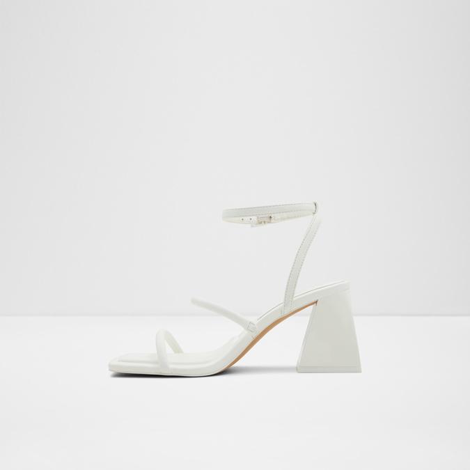 Miran Women's White Block Heel Sandals image number 2