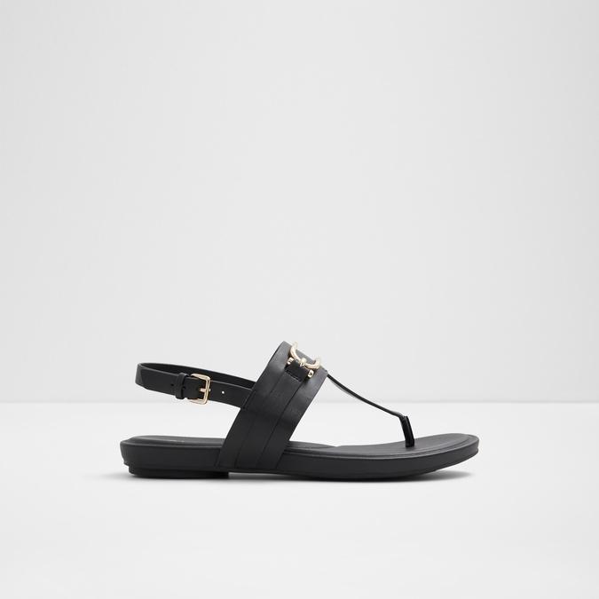 Adraynwan Women's Black Flat Sandals image number 0