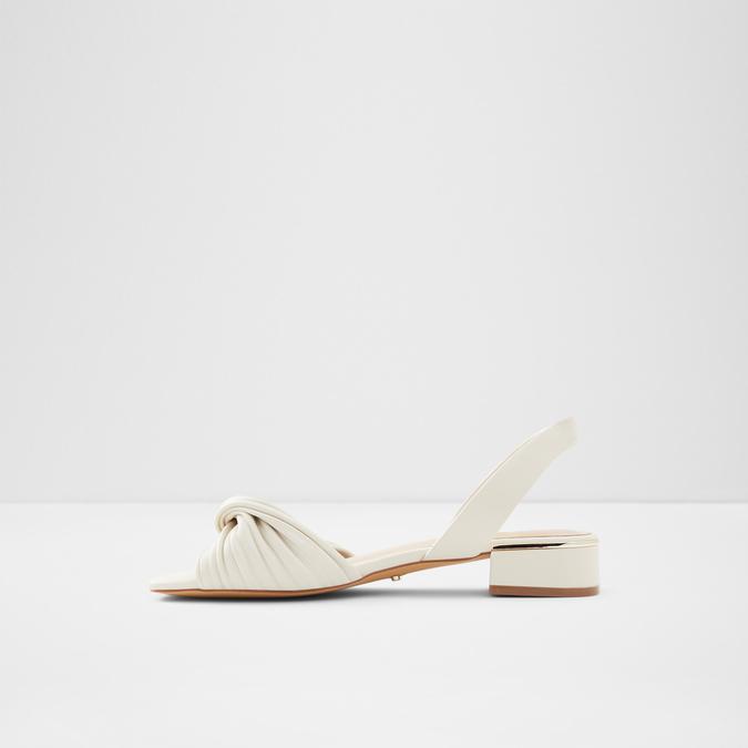 Nabila Women's White Block Heel Sandal image number 3