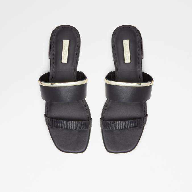 Niewia Women's Black Flat Sandals