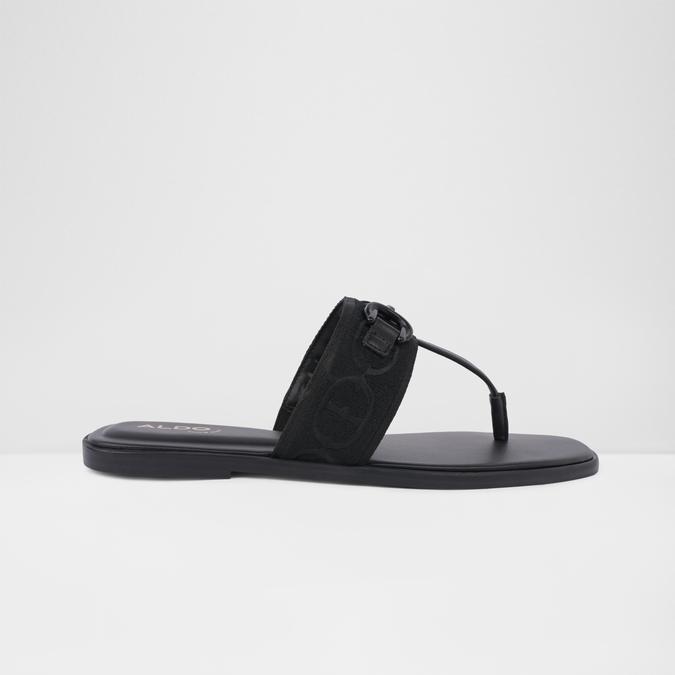 Coralynnaa-In Women's Black Flat Sandals